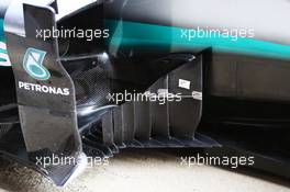 Mercedes AMG F1 W07 Hybrid sidepod detail. 24.02.2016. Formula One Testing, Day Three, Barcelona, Spain. Wednesday.
