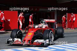 Kimi Raikkonen (FIN) Ferrari SF16-H. 24.02.2016. Formula One Testing, Day Three, Barcelona, Spain. Wednesday.