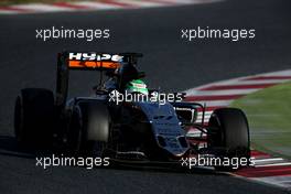 Nico Hulkenberg (GER), Sahara Force India  24.02.2016. Formula One Testing, Day Three, Barcelona, Spain. Wednesday.