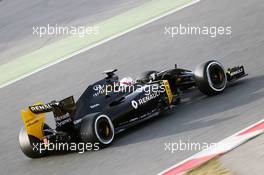 Kevin Magnussen (DEN) Renault Sport F1 Team RS16. 24.02.2016. Formula One Testing, Day Three, Barcelona, Spain. Wednesday.