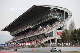 Lewis Hamilton (GBR) Mercedes AMG F1 W07 Hybrid. 24.02.2016. Formula One Testing, Day Three, Barcelona, Spain. Wednesday.