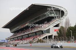 Felipe Massa (BRA) Williams FW38. 24.02.2016. Formula One Testing, Day Three, Barcelona, Spain. Wednesday.