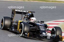 Kevin Magnussen (DEN) Renault Sport F1 Team RS16. 24.02.2016. Formula One Testing, Day Three, Barcelona, Spain. Wednesday.