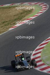 Nico Hulkenberg (GER) Sahara Force India F1 VJM09. 24.02.2016. Formula One Testing, Day Three, Barcelona, Spain. Wednesday.