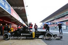 Kevin Magnussen (DEN) Renault Sport F1 Team RS16. 24.02.2016. Formula One Testing, Day Three, Barcelona, Spain. Wednesday.