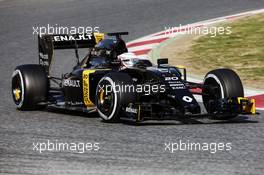 Kevin Magnussen (DEN) Renault Sport F1 Team RS16. 24.02.2016. Formula One Testing, Day Three, Barcelona, Spain. Wednesday.