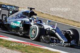 Lewis Hamilton (GBR) Mercedes AMG F1 W07 Hybrid. 04.03.2016. Formula One Testing, Day Four, Barcelona, Spain. Friday.