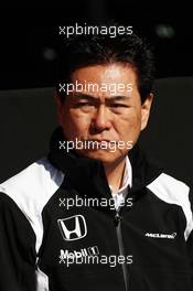 Yasuhisa Arai (JPN) Honda Motorsport Chief Officer. 04.03.2016. Formula One Testing, Day Four, Barcelona, Spain. Friday.