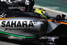 Sergio Perez (MEX) Sahara Force India F1 VJM09. 04.03.2016. Formula One Testing, Day Four, Barcelona, Spain. Friday.