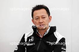 Yusuke Hasegawa (JPN) Head of Honda F1 Programme. 04.03.2016. Formula One Testing, Day Four, Barcelona, Spain. Friday.