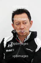 Yusuke Hasegawa (JPN) Head of Honda F1 Programme. 04.03.2016. Formula One Testing, Day Four, Barcelona, Spain. Friday.