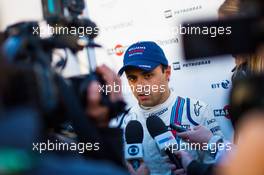 Felipe Massa (BRA) Williams with the media. 03.03.2016. Formula One Testing, Day Three, Barcelona, Spain. Thursday.