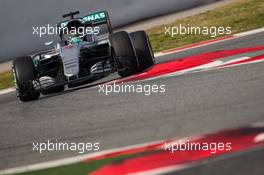 Nico Rosberg (GER) Mercedes AMG F1 W07 Hybrid. 03.03.2016. Formula One Testing, Day Three, Barcelona, Spain. Thursday.