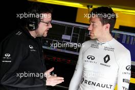 Julien Simon-Chautemps (FRA), Renault Sport F1 Team and Jolyon Palmer (GBR), Renault Sport F1 Team  03.03.2016. Formula One Testing, Day Three, Barcelona, Spain. Thursday.