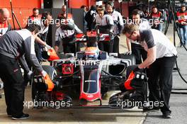 Romain Grosjean (FRA) Haas F1 Team VF-16. 03.03.2016. Formula One Testing, Day Three, Barcelona, Spain. Thursday.