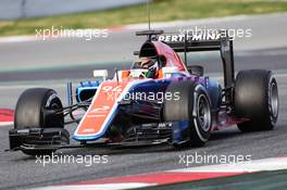 Pascal Wehrlein (GER) Manor Racing MRT05. 03.03.2016. Formula One Testing, Day Three, Barcelona, Spain. Thursday.