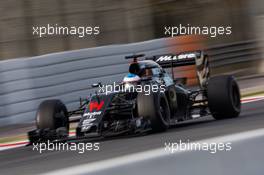 Fernando Alonso (ESP) McLaren MP4-31. 03.03.2016. Formula One Testing, Day Three, Barcelona, Spain. Thursday.