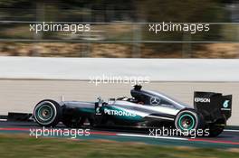 Lewis Hamilton (GBR) Mercedes AMG F1 W07 Hybrid. 01.03.2016. Formula One Testing, Day One, Barcelona, Spain. Tuesday.