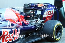 Scuderia Toro Rosso STR11 rear wing. 01.03.2016. Formula One Testing, Day One, Barcelona, Spain. Tuesday.
