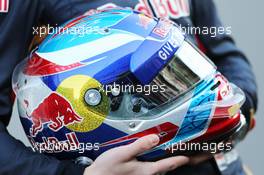 The helmet of Max Verstappen (NLD) Scuderia Toro Rosso. 01.03.2016. Formula One Testing, Day One, Barcelona, Spain. Tuesday.