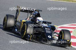 Kevin Magnussen (DEN) Renault Sport F1 Team RS16. 01.03.2016. Formula One Testing, Day One, Barcelona, Spain. Tuesday.