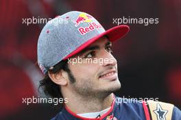Carlos Sainz Jr (ESP) Scuderia Toro Rosso. 01.03.2016. Formula One Testing, Day One, Barcelona, Spain. Tuesday.