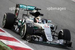 Lewis Hamilton (GBR) Mercedes AMG F1 W07 Hybrid. 01.03.2016. Formula One Testing, Day One, Barcelona, Spain. Tuesday.