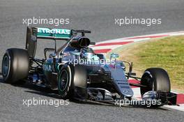 Nico Rosberg (GER) Mercedes AMG F1 W07 Hybrid. 01.03.2016. Formula One Testing, Day One, Barcelona, Spain. Tuesday.