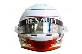 The helmet of Kevin Magnussen (DEN) Renault Sport F1 Team. 01.03.2016. Formula One Testing, Day One, Barcelona, Spain. Tuesday.