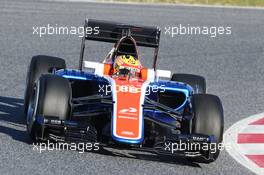 Rio Haryanto (IDN) Manor Racing MRT05. 01.03.2016. Formula One Testing, Day One, Barcelona, Spain. Tuesday.