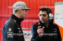 Nico Hulkenberg (GER) Sahara Force India F1. 01.03.2016. Formula One Testing, Day One, Barcelona, Spain. Tuesday.