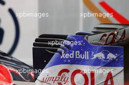 Scuderia Toro Rosso STR11 rear wing detail. 01.03.2016. Formula One Testing, Day One, Barcelona, Spain. Tuesday.