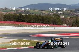 Nico Hulkenberg (GER) Sahara Force India F1 VJM09. 01.03.2016. Formula One Testing, Day One, Barcelona, Spain. Tuesday.