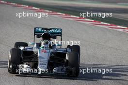 Nico Rosberg (GER) Mercedes AMG F1 W07 Hybrid. 02.03.2016. Formula One Testing, Day Two, Barcelona, Spain. Wednesday.