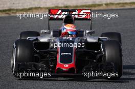Romain Grosjean (FRA) Haas F1 Team. 02.03.2016. Formula One Testing, Day Two, Barcelona, Spain. Wednesday.