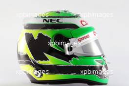 The helmet of Nico Hulkenberg (GER) Sahara Force India F1. 02.03.2016. Formula One Testing, Day Two, Barcelona, Spain. Wednesday.