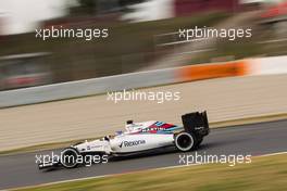 Valtteri Bottas (FIN) Williams FW38. 02.03.2016. Formula One Testing, Day Two, Barcelona, Spain. Wednesday.