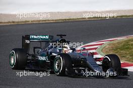Lewis Hamilton (GBR) Mercedes Petronas AMG F1. 02.03.2016. Formula One Testing, Day Two, Barcelona, Spain. Wednesday.