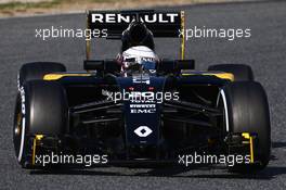 Kevin Magnussen (DEN) Renault Sport F1 Team RE16. 02.03.2016. Formula One Testing, Day Two, Barcelona, Spain. Wednesday.