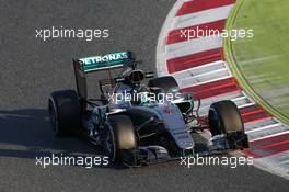Nico Rosberg (GER) Mercedes AMG F1 W07 Hybrid. 02.03.2016. Formula One Testing, Day Two, Barcelona, Spain. Wednesday.