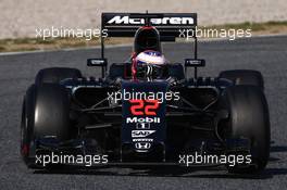 Jenson Button (GBR) McLaren Honda F1 Team MP4-31. 02.03.2016. Formula One Testing, Day Two, Barcelona, Spain. Wednesday.