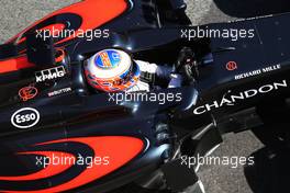 Jenson Button (GBR), McLaren Honda  02.03.2016. Formula One Testing, Day Two, Barcelona, Spain. Wednesday.