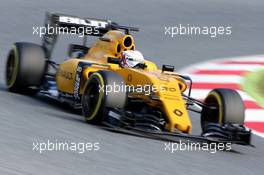 Kevin Magnussen (DEN), Renault Sport F1 Team  18.05.2016. Formula One In-Season Testing, Day Two, Barcelona, Spain. Wednesday.