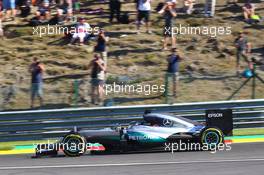 Lewis Hamilton (GBR) Mercedes AMG F1 W07 Hybrid. 26.08.2016. Formula 1 World Championship, Rd 13, Belgian Grand Prix, Spa Francorchamps, Belgium, Practice Day.