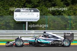 Lewis Hamilton (GBR) Mercedes AMG F1 W07 Hybrid. 26.08.2016. Formula 1 World Championship, Rd 13, Belgian Grand Prix, Spa Francorchamps, Belgium, Practice Day.