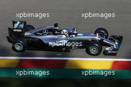 Lewis Hamilton (GBR) Mercedes AMG F1 W07 Hybrid. 26.08.2016. Formula 1 World Championship, Rd 13, Belgian Grand Prix, Spa Francorchamps, Belgium, Practice Day.