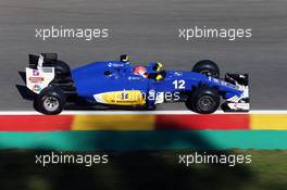 Felipe Nasr (BRA) Sauber C35. 26.08.2016. Formula 1 World Championship, Rd 13, Belgian Grand Prix, Spa Francorchamps, Belgium, Practice Day.
