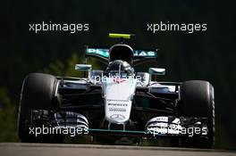 Nico Rosberg (GER) Mercedes AMG F1 W07 Hybrid. 26.08.2016. Formula 1 World Championship, Rd 13, Belgian Grand Prix, Spa Francorchamps, Belgium, Practice Day.