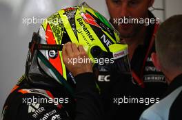 Sergio Perez (MEX) Sahara Force India F1. 26.08.2016. Formula 1 World Championship, Rd 13, Belgian Grand Prix, Spa Francorchamps, Belgium, Practice Day.