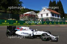 Valtteri Bottas (FIN) Williams FW38. 26.08.2016. Formula 1 World Championship, Rd 13, Belgian Grand Prix, Spa Francorchamps, Belgium, Practice Day.